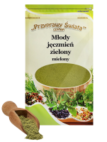 Młody jęczmień zielony mielony