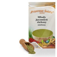 Młody jęczmień zielony mielony